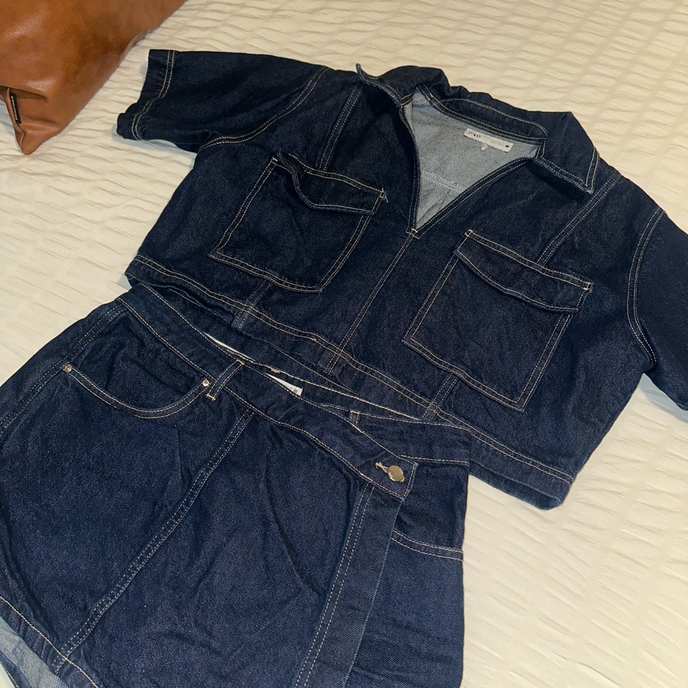 Dark Denim Skort